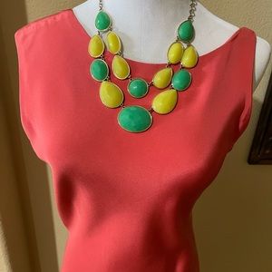 Coral Vera Wang dress